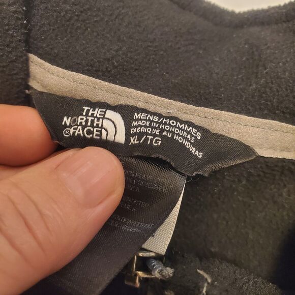 The North Face Teddy Fleece Jacket Mens Size XL Black Full Zip Outdoor Hiking - Picture 7 of 8